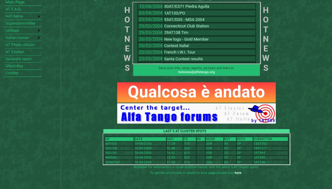 alfatango.org one of the first template of the AT portal