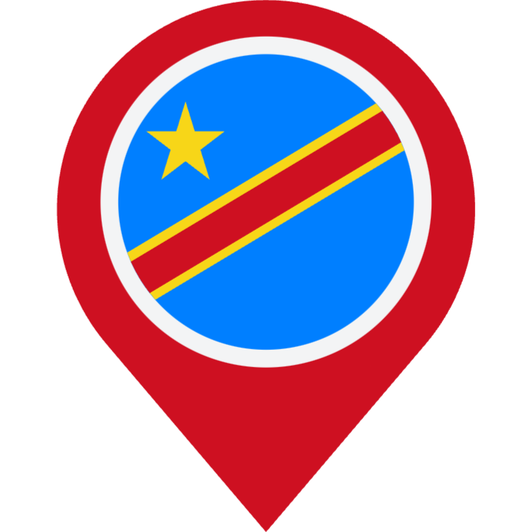 democratic republic of congo location flag pin 26617